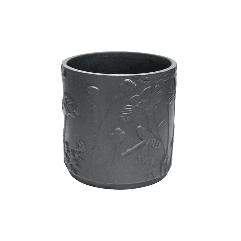 Kew Eclectic Orangery Stoneware Meadow Planter, D18cm, Blue
