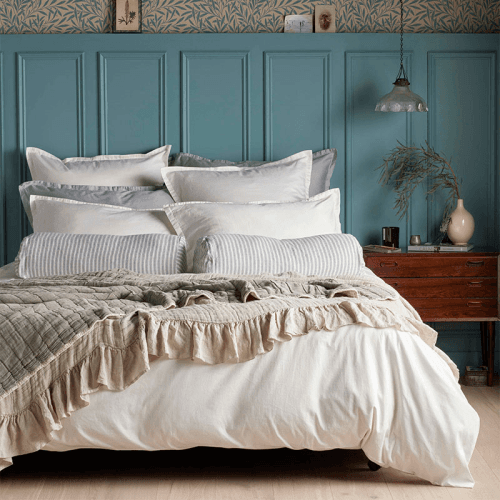Image showing the Super Soft Cotton Duvet Cover, Super King, Cream product.