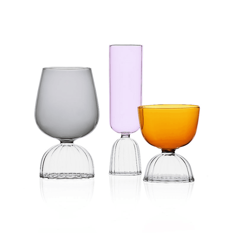 Tutu Bowl/Water Glass, 280ml, Amber