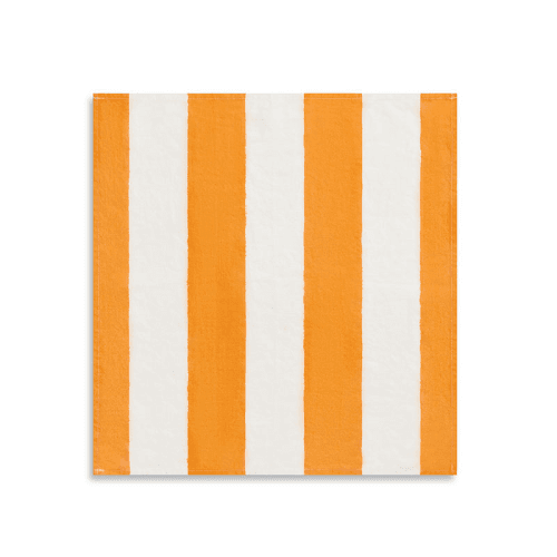 Image showing the Stripe Linen Napkin, 50cm x 50cm, Orange product.