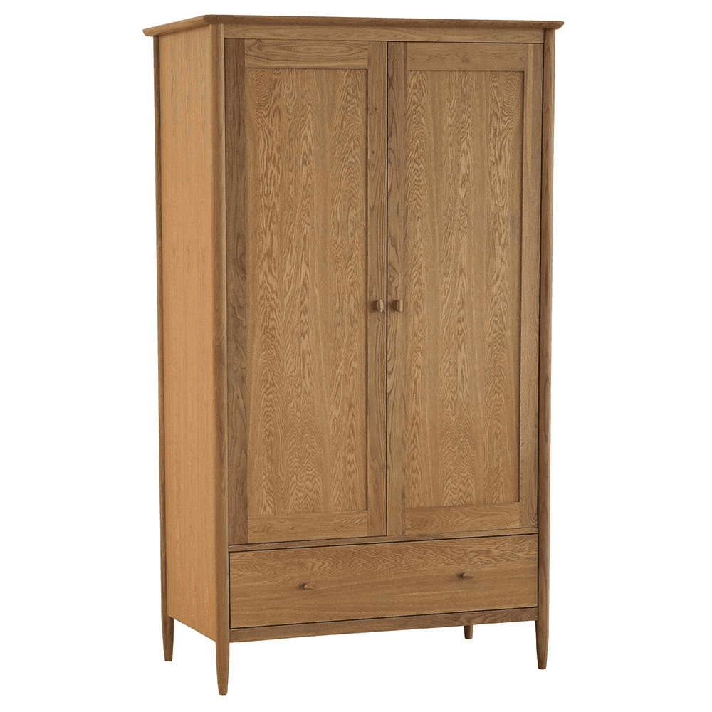 Teramo 2 door wardrobe, H195 x W113 x D61cm, Natural