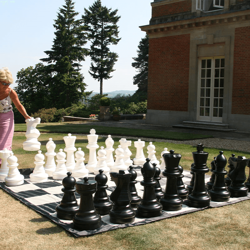 Giant Chess Set with Mat