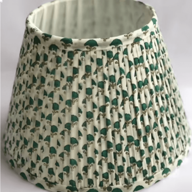 Arjuna Empire Lampshade, 12", Green