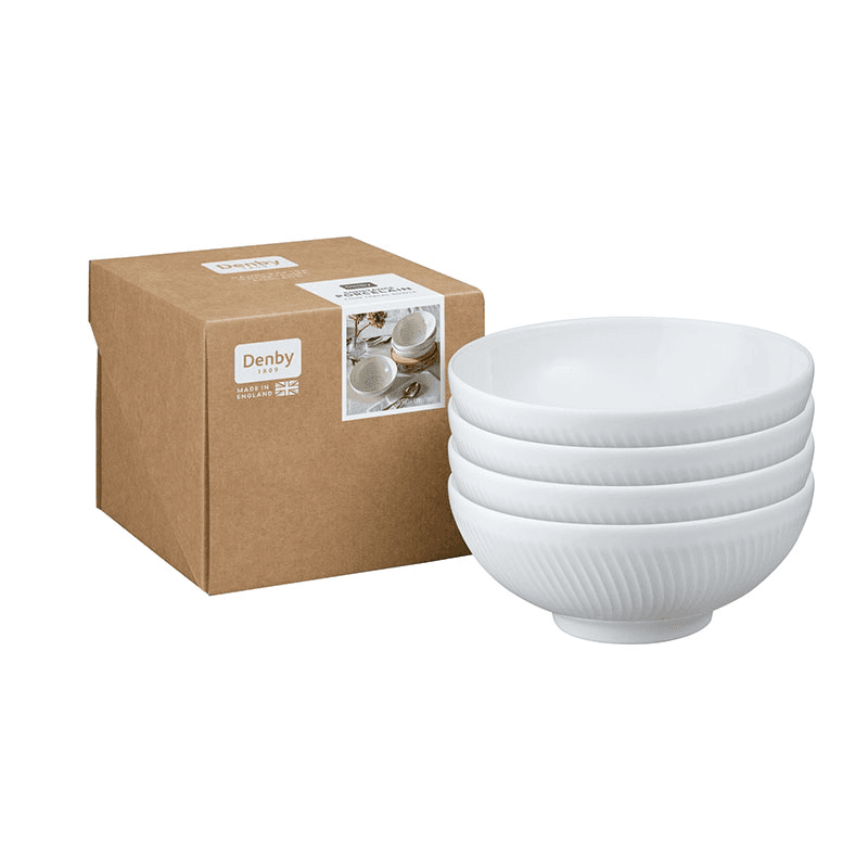 Constance Set of 4 Cereal Bowls, D17cm, Grey