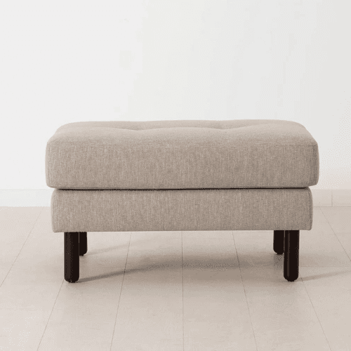 Image showing the Model 04 Ottoman, Linen Pumice product.