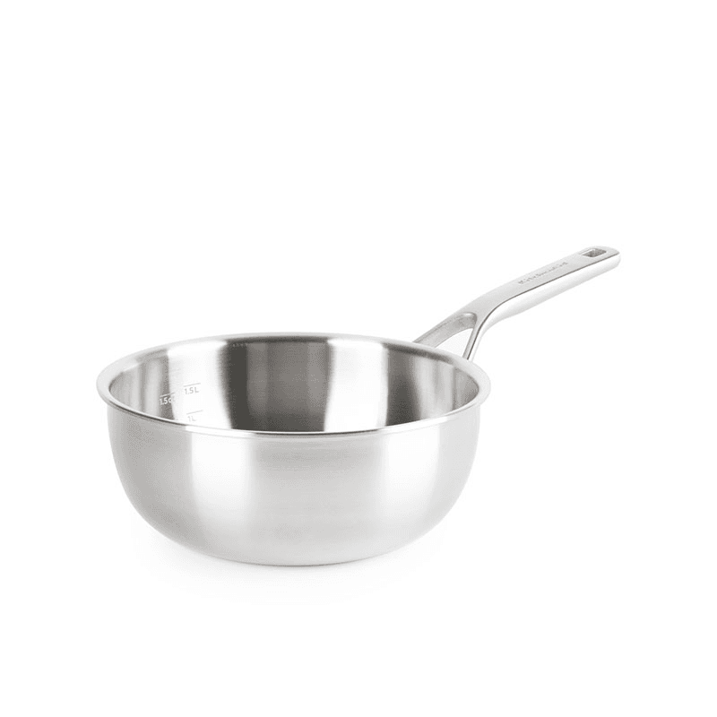 MultiPly Stainless Steel Chef's Pan, 22cm, Silver