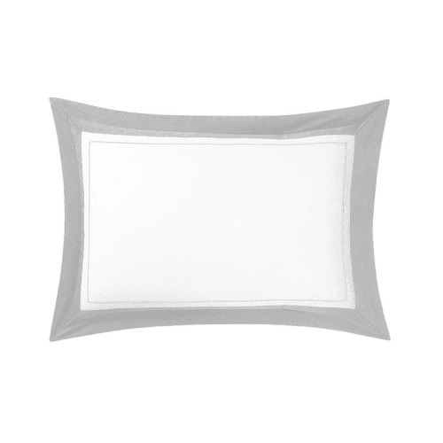 Image showing the Lutece - 300 Thread Count Egyptian Cotton Sateen King pillowcase, 50 x 90cm, Platine product.