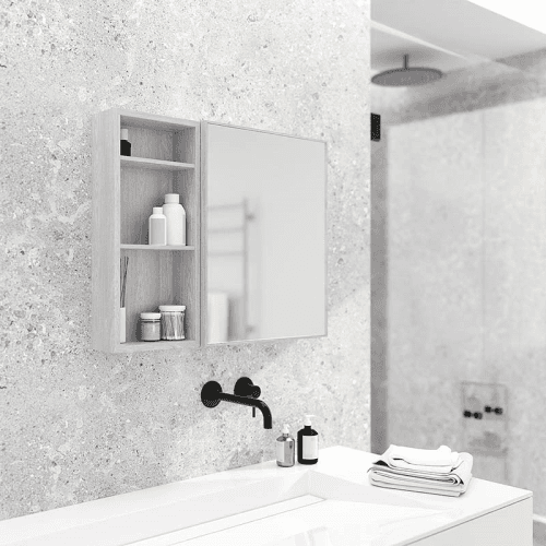 Image showing the Slimline Box Shelf, H55 x W250cm, Oyster White product.