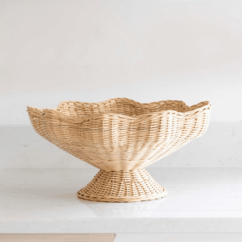 Kishni Rattan Fruit Bowl, Natural