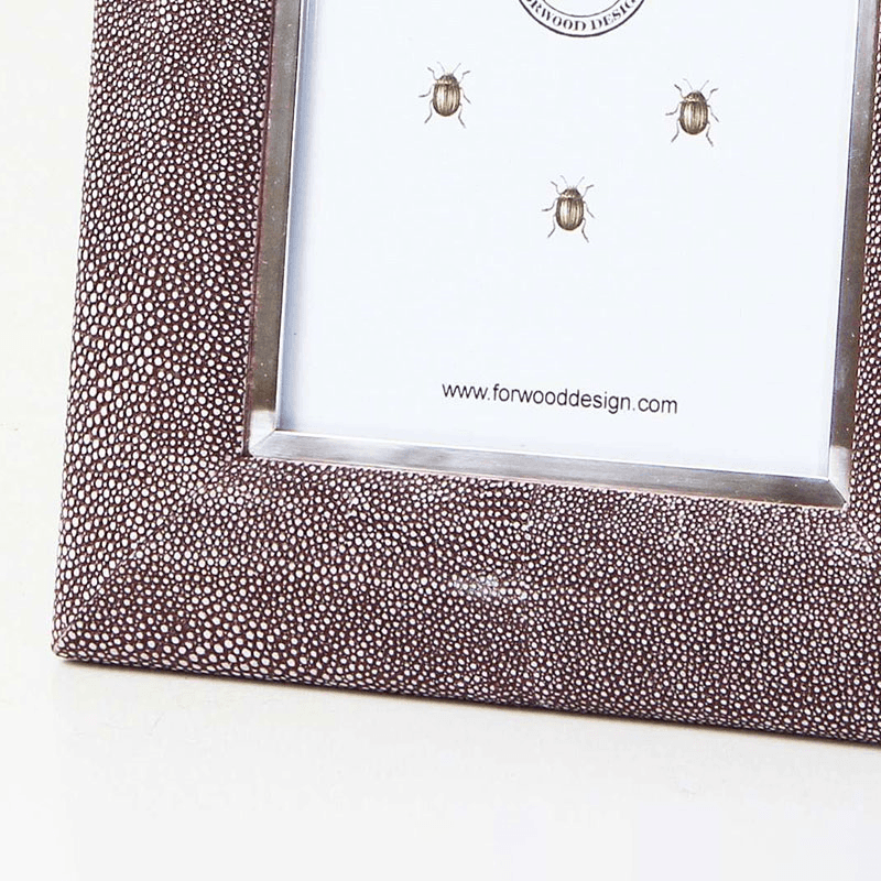 Bella Photo  Frame, 7 x 5", Mulberry Shagreen