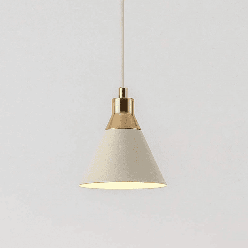 Cone Pendant Light, H189cm, Sand