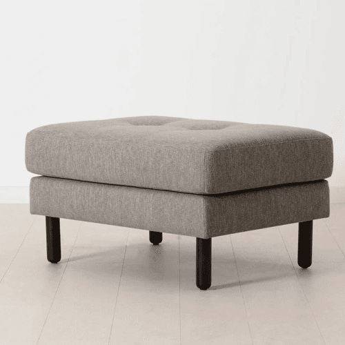 Image showing the Model 04 Ottoman, Linen Shadow product.