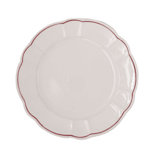 Image showing the Romilly Set of 4 Dinner Plates, D28cm, Red product.