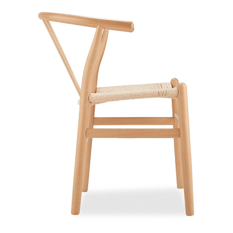Wishbone chair, H77.5 x W56 x D54cm, Natural