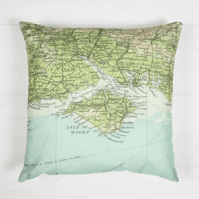 Personalised Map Cushion Voucher, 51 x 30cm