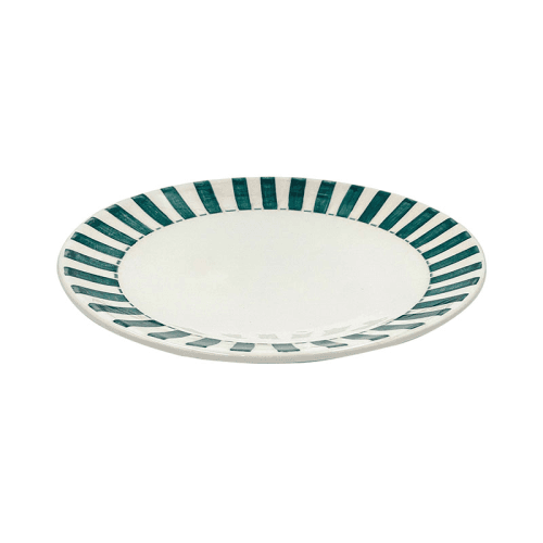 Image showing the Stripes Dinner Plate, D26cm, Green product.