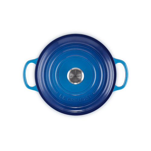 Image showing the Signature Cast Iron Round Casserole, 22cm, Azure product.