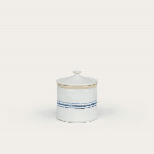 Image showing the Melbury Small Storage Jar, H12cm, Blue product.