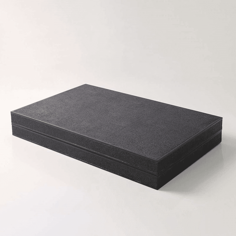 Backgammon Board, 54 x 34cm, Caviar Black Shagreen