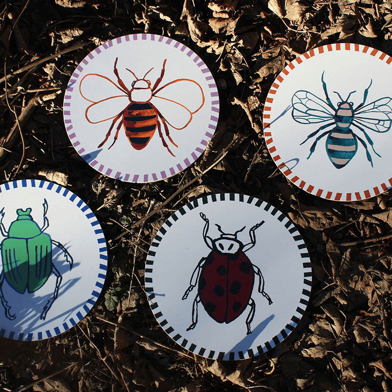 Ladybird Placemat, D28cm, Multi