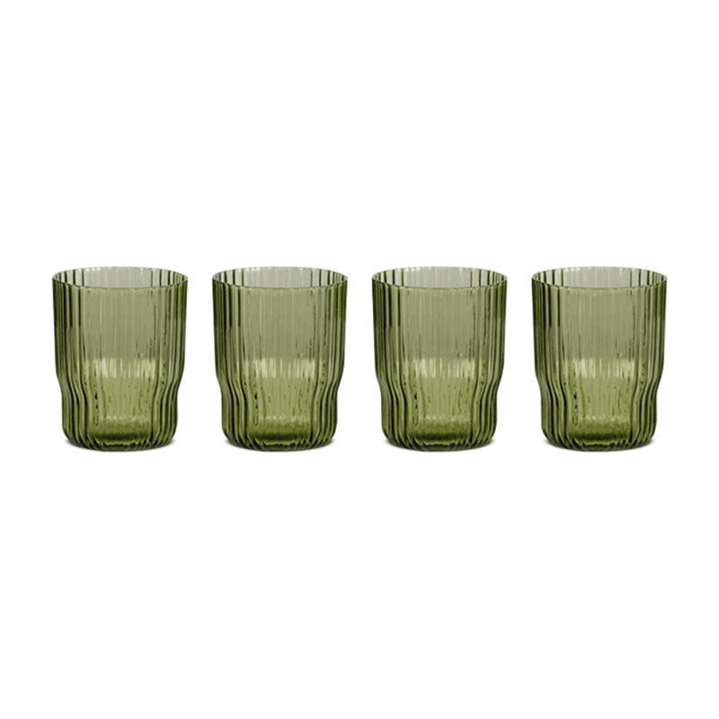 Fali Set of 4 Tumblers, 250ml, Olive