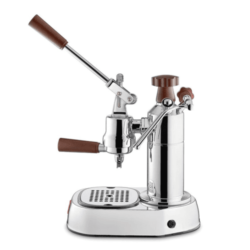 Image showing the Europiccola Lusso Coffee Machine, Wood/Stainless Steel product.