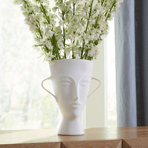Image showing the Giulette Tall Urn, H33cm, White product.