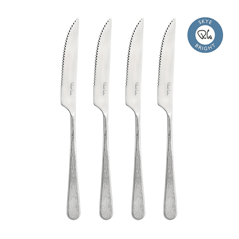 Skye Set of 4 Steak Knifes, L23cm, Stainless Steel