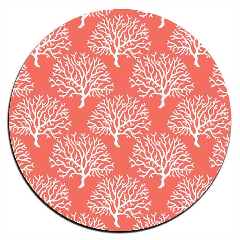 Coral Reef Boxed Set of 4 Table Mats, D25.5cm, Dusky Pink