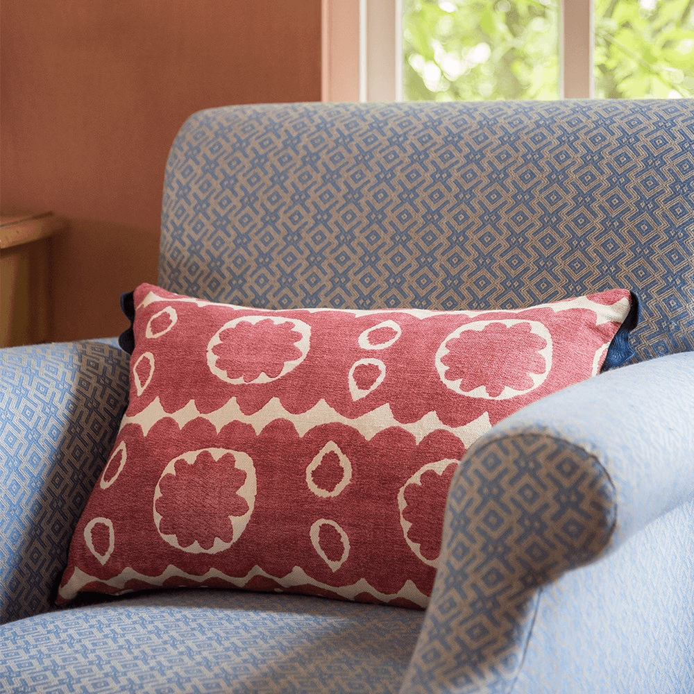 Osborne Cushion, 35 x 50cm, Red