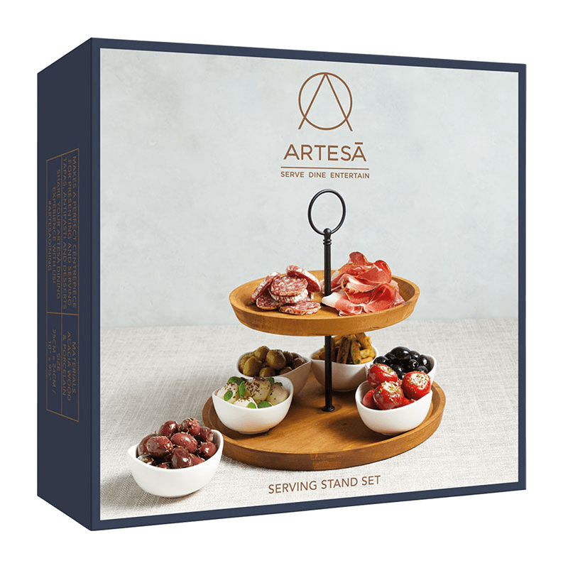 2 tier serving set, 25 x 24cm