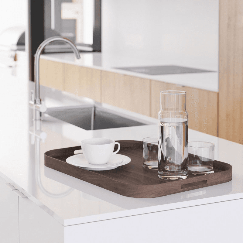 Bellhop 558 Rectangular Tray, Walnut