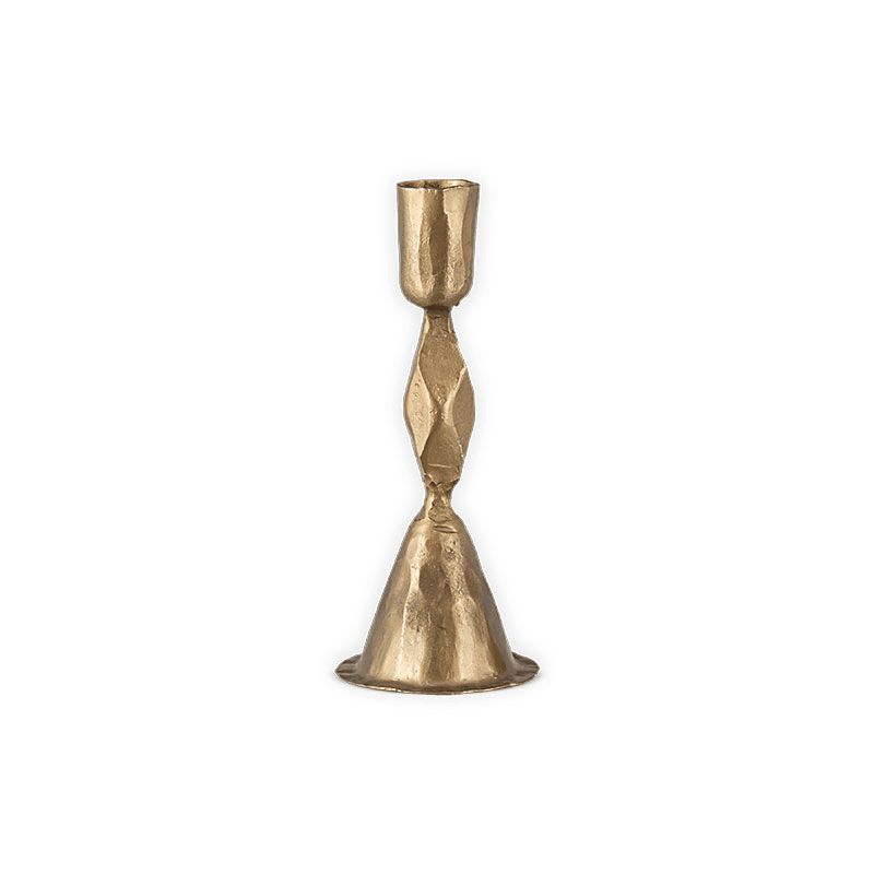 Shani Candlestick, H17cm, Antique Brass