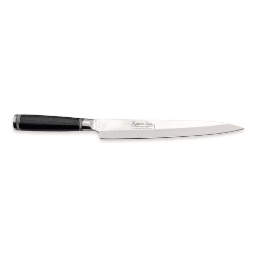 Image showing the Katana Saya Pakkawood Yanagi Sashimi, 24cm Damascus Blade product.