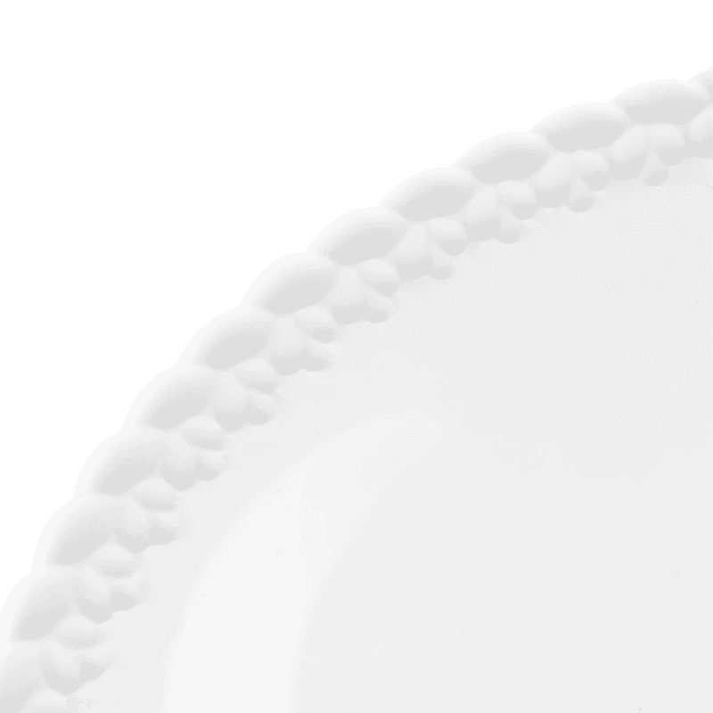 Babylone Dinner Plate, D27cm, White