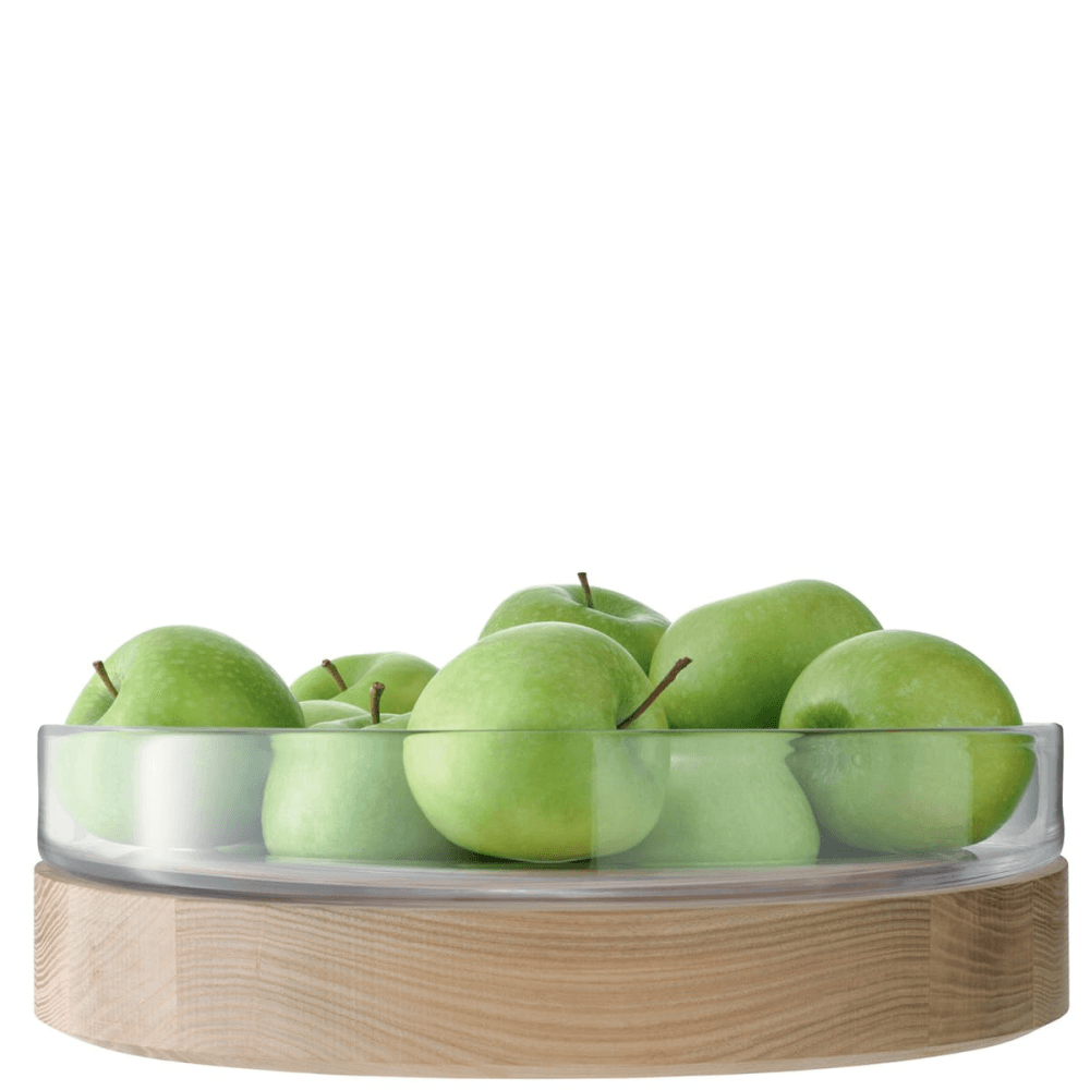 Lotta Bowl, 31cm, clear with ash base