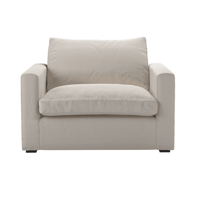 Long Island Slim Armchair, H82cm x W803m x D73cm, Taupe