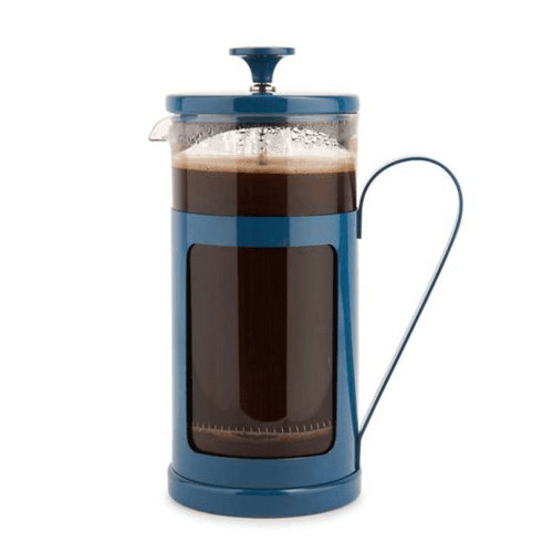 Image showing the Monaco Stainless Steel Cafetière, 8 Cup, Blue product.