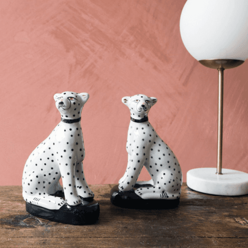 Image showing the Sitting Leopard, Set of 2 product.