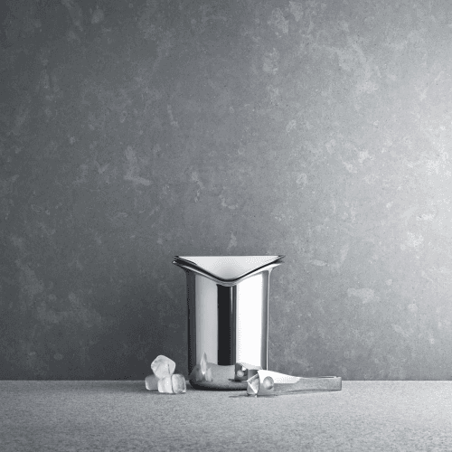 Image showing the Wine & Bar by Thomas Sandell Ice bucket with tongs, H21 x W18.3cm, Stainless Steel product.