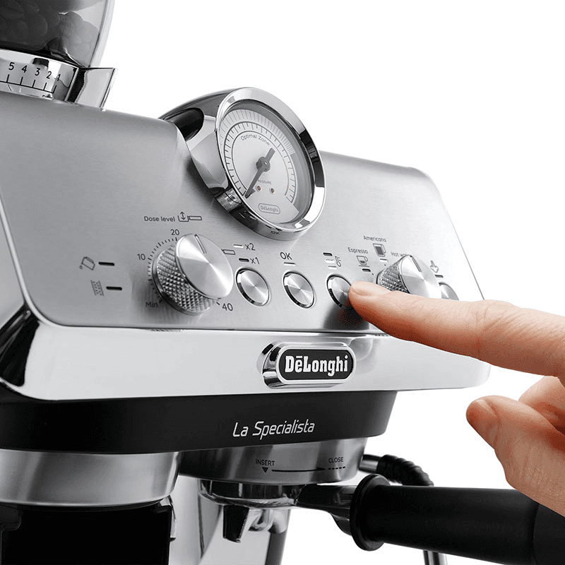 Dedica Arte Manual Coffee Machine, Grey