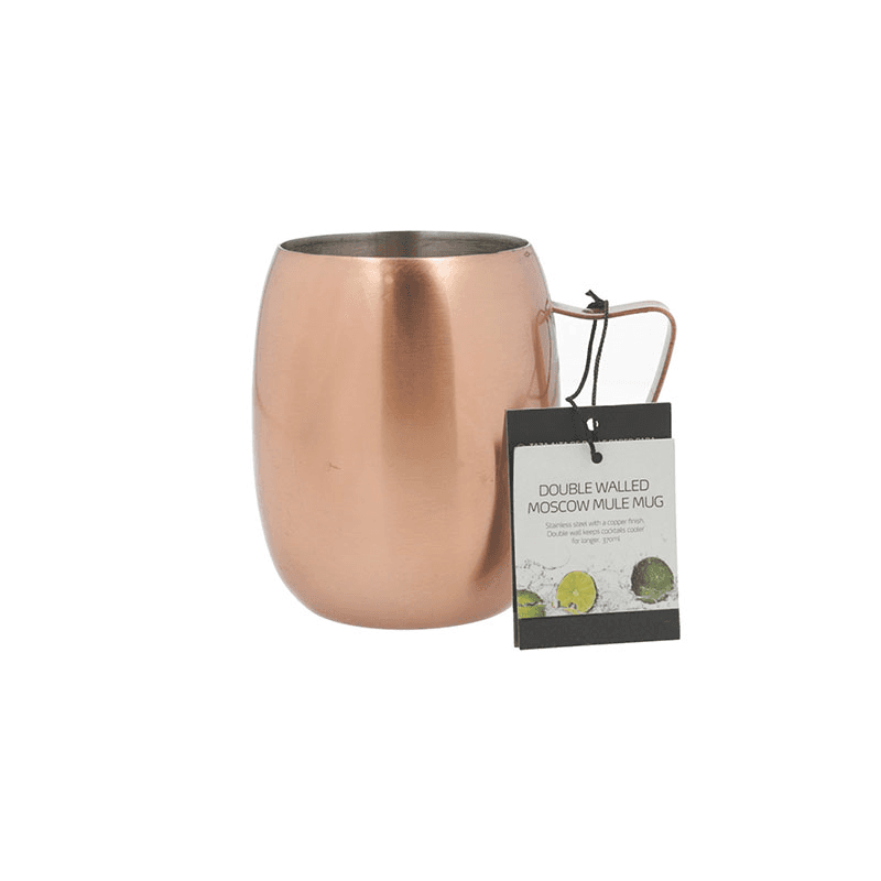 Moscow Mule Mug, 550ml, Double Walled Copper Finish