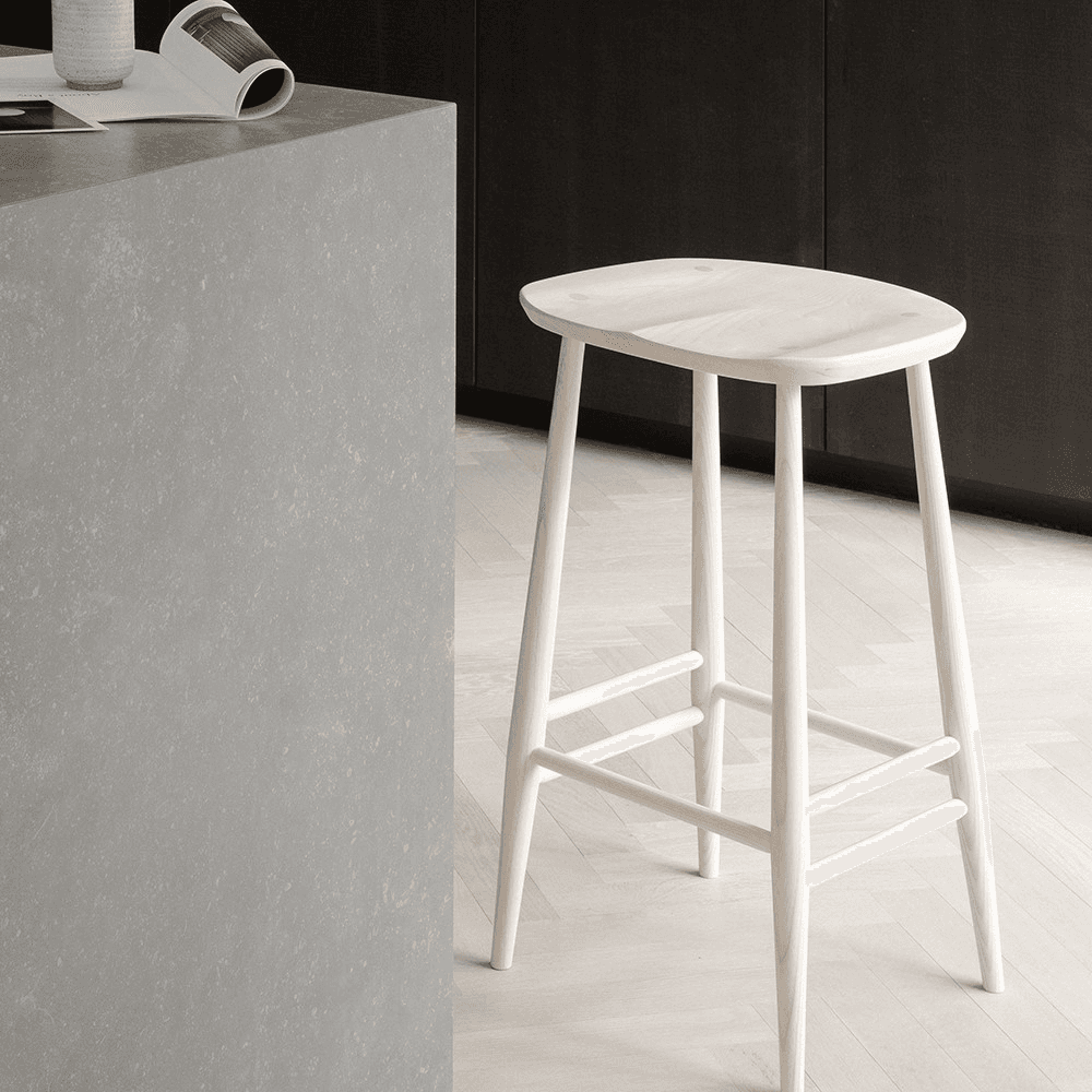 Originals Counter Stool, L.Ercolani by Ercol, H65 x W39 x D37cm, Natural
