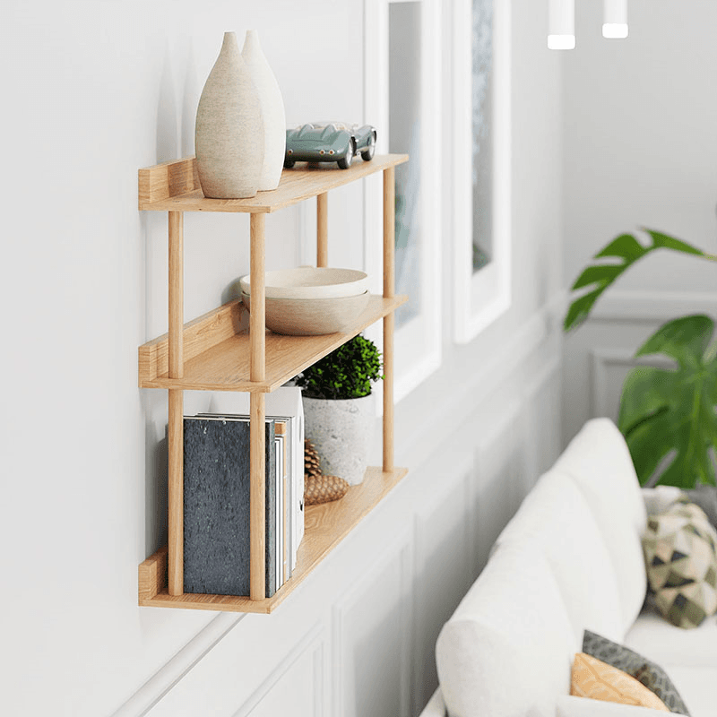 Platform 3 Shelf, H64 x W100cm, Oak