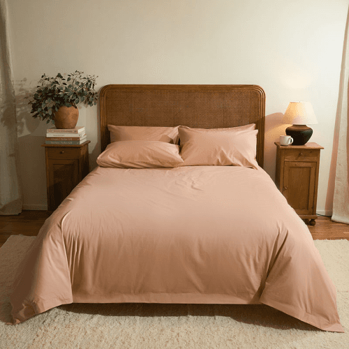 Image showing the Original Percale  Duvet Cover, Superking, Clay Pink product.