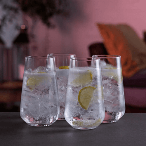 Image showing the Cheers Set of 4 Highball Glasses, 500ml, Clear product.