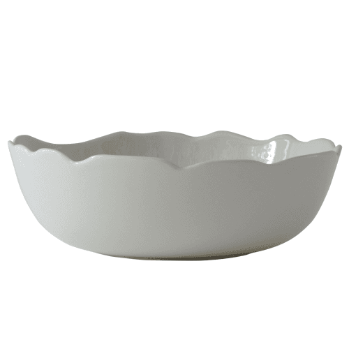 Image showing the Plume Pasta plate, 21cm, white pearl product.