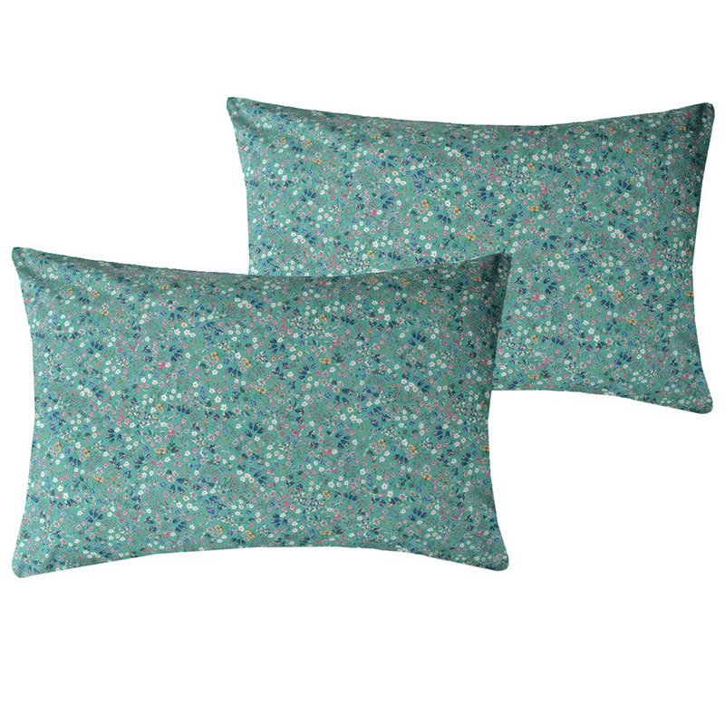 Donna Leigh Pair of Pillowcases, Single, Green