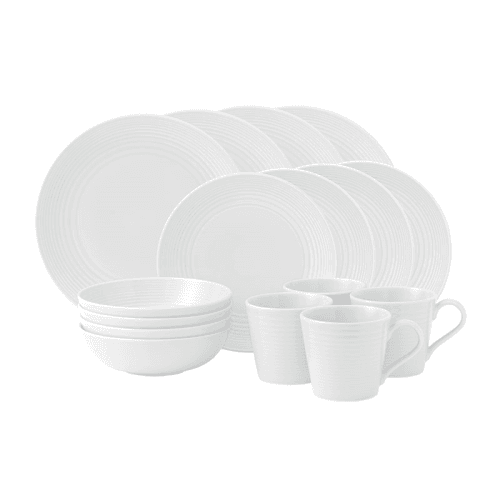 Image showing the Maze 16 Piece Dinnerware Set, White product.