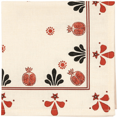 Image showing the Bell Hutley Napkin, 45cm x 45cm, Pomegranate product.